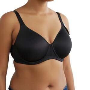 Vanity Fair 34G Full Figure Bra Black Beauty Back NWT